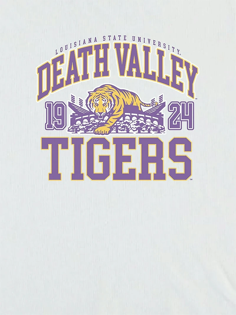 LSU Death Valley Tigers Crop T-Shirt