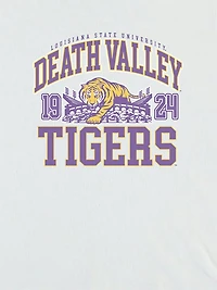 LSU Death Valley Tigers Crop T-Shirt