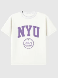 NYU College Crest Graphic T-Shirt
