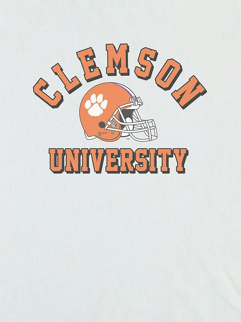Clemson University Football Vintage Crop T-Shirt