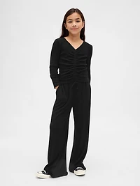 Kids Softspun Rib Wide-Leg Pants