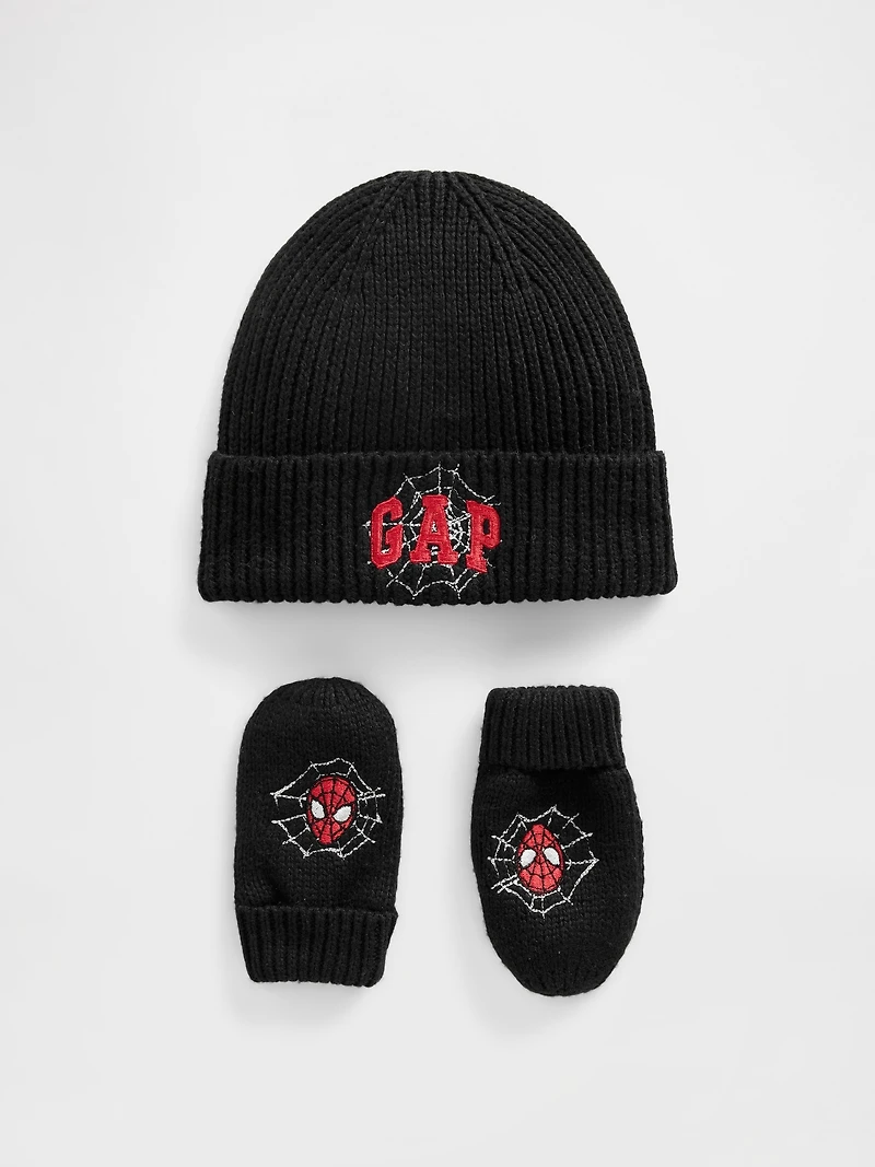 Baby & Toddler Spider-Man Logo Beanie Mittens Set