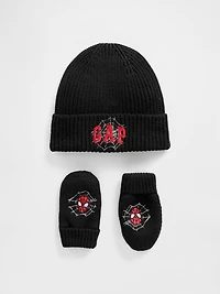 Baby & Toddler Spider-Man Logo Beanie Mittens Set