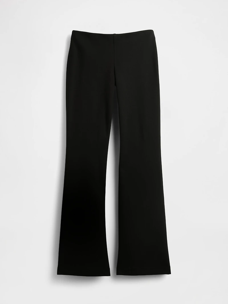 Low Rise Double Knit Flare Pants