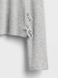 Kids Softspun Rib Side-Tie Sweater Top