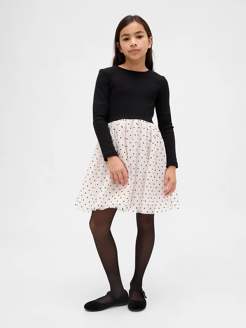 Kids Mixed Media Dress