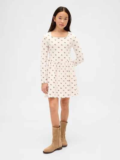 Kids Square-Neck Dress