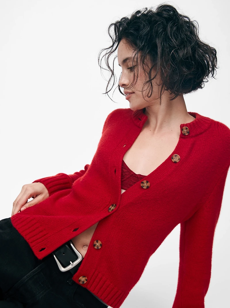 CashSoft Crop Cardigan