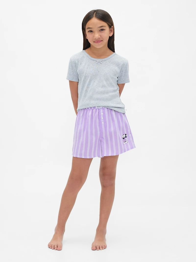 Gap × Disney Kids Recycled Flannel PJ Boxer Shorts