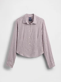 Flannel Fitted Plaid Shirt