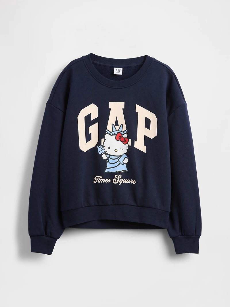 Kids VintageSoft Hello Kitty Logo Sweatshirt