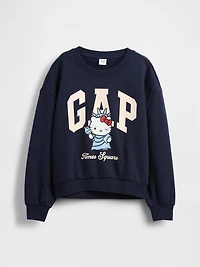 Kids VintageSoft Hello Kitty Logo Sweatshirt