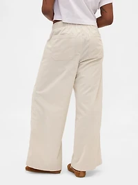 Mid Rise Corduroy Baggy Pants