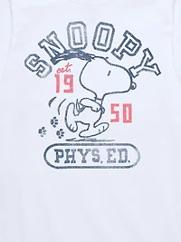 Kids Peanuts Snoopy Phys Ed Short Sleeve T-Shirt