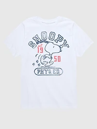 Kids Peanuts Snoopy Phys Ed Short Sleeve T-Shirt