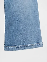 High Rise Denim Culotte Jeans