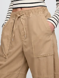 Mid Rise Easy Utility Barrel Pants