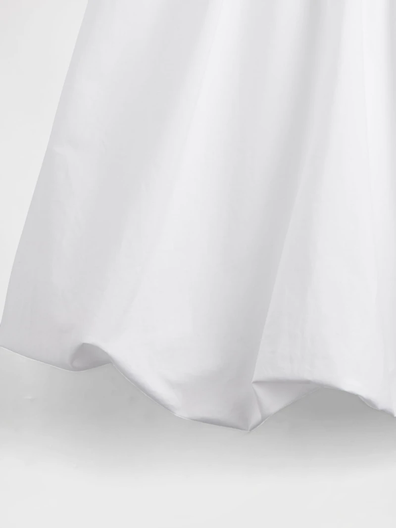 Mixed Media Bubble Mini Dress