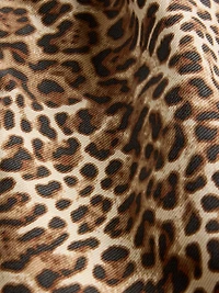 UltraSoft Leopard Denim Mini Dress