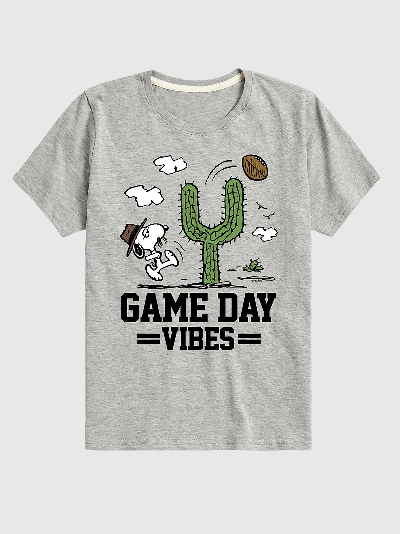 Kids Peanuts Game Day Vibes Short Sleeve T-Shirt
