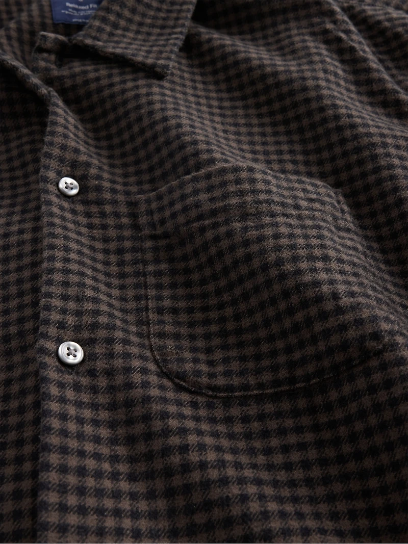 Organic Cotton Relaxed Flannel Shirt