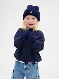 Baby & Toddler CashSoft Cable-Knit Beanie Mittens Set