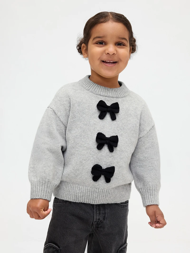Baby & Toddler CashSoft Bow Sweater