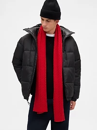 CashSoft Cable-Knit Scarf