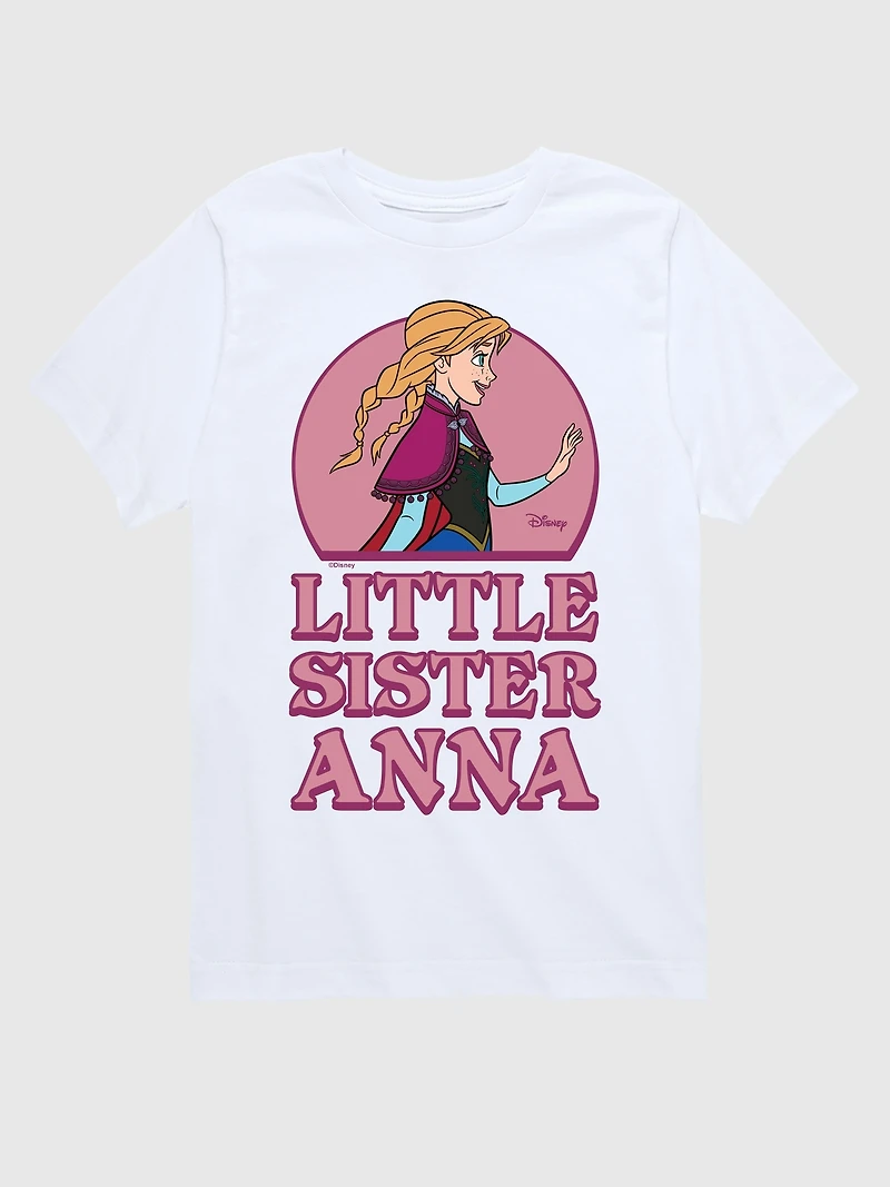 Toddler Frozen Little Sister Anna Short Sleeve Graphic Tee