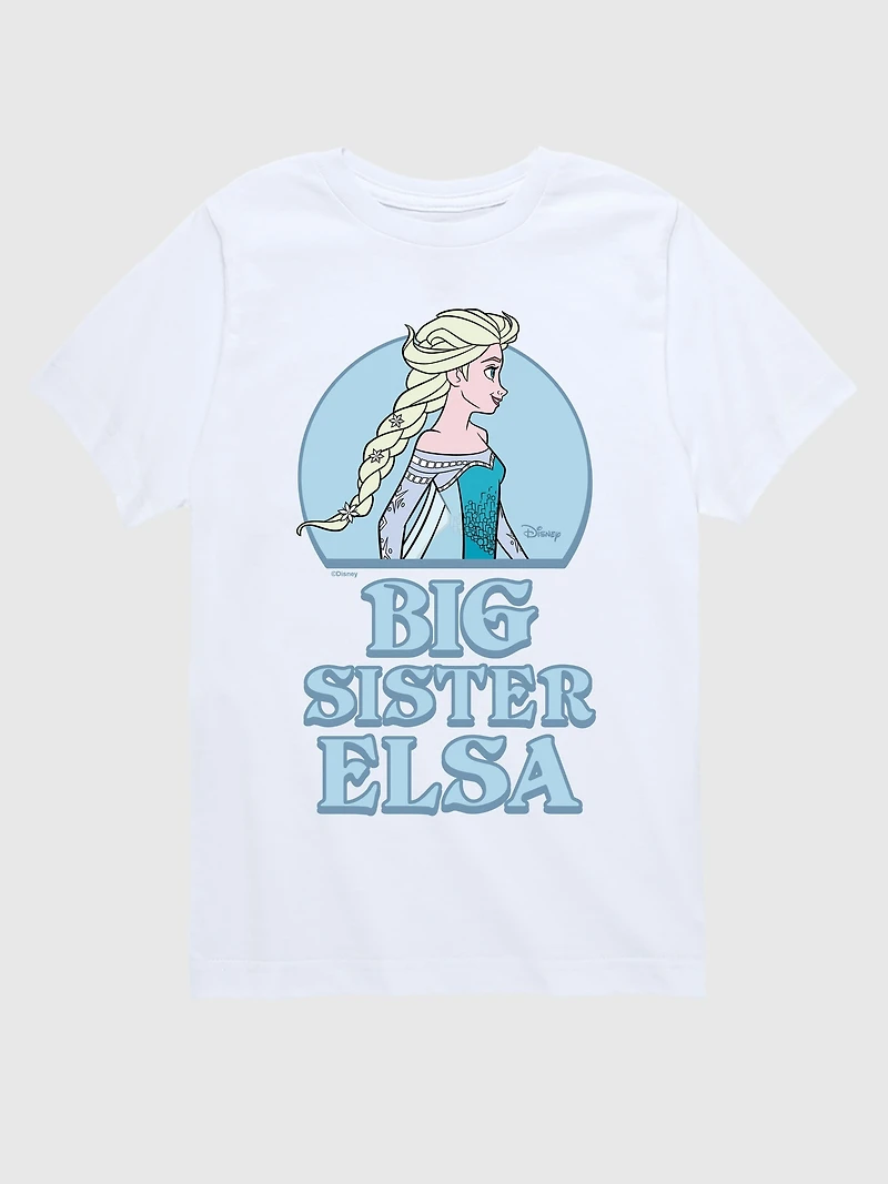 Toddler Frozen Big Sister Elsa Short Sleeve Graphic Tee