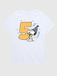 Toddler Peanuts 5th Birthday Short Sleeve Graphic T-Shirt