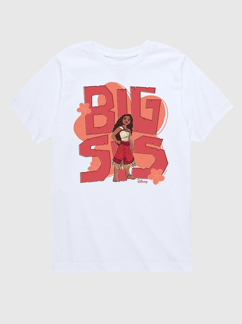 Toddler Moana 2 Big Sis Short Sleeve Graphic Tee