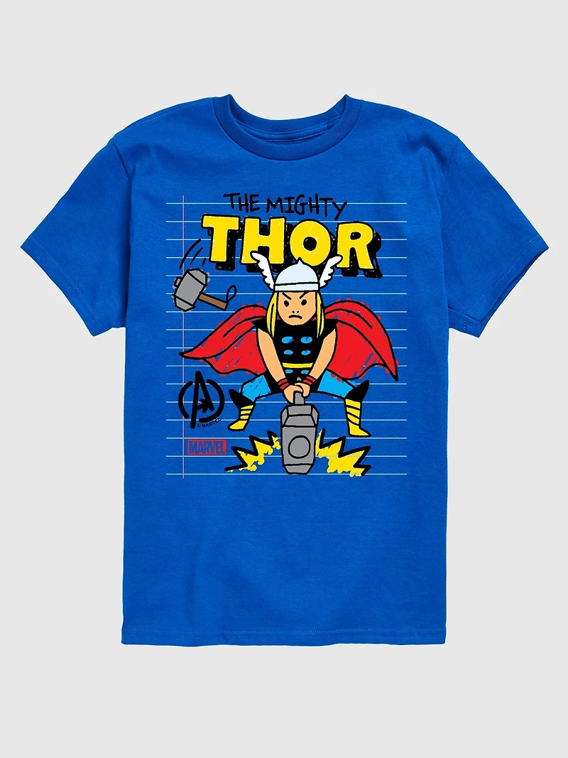 Toddler Marvel Thor Doodle Short Sleeve Graphic Tee