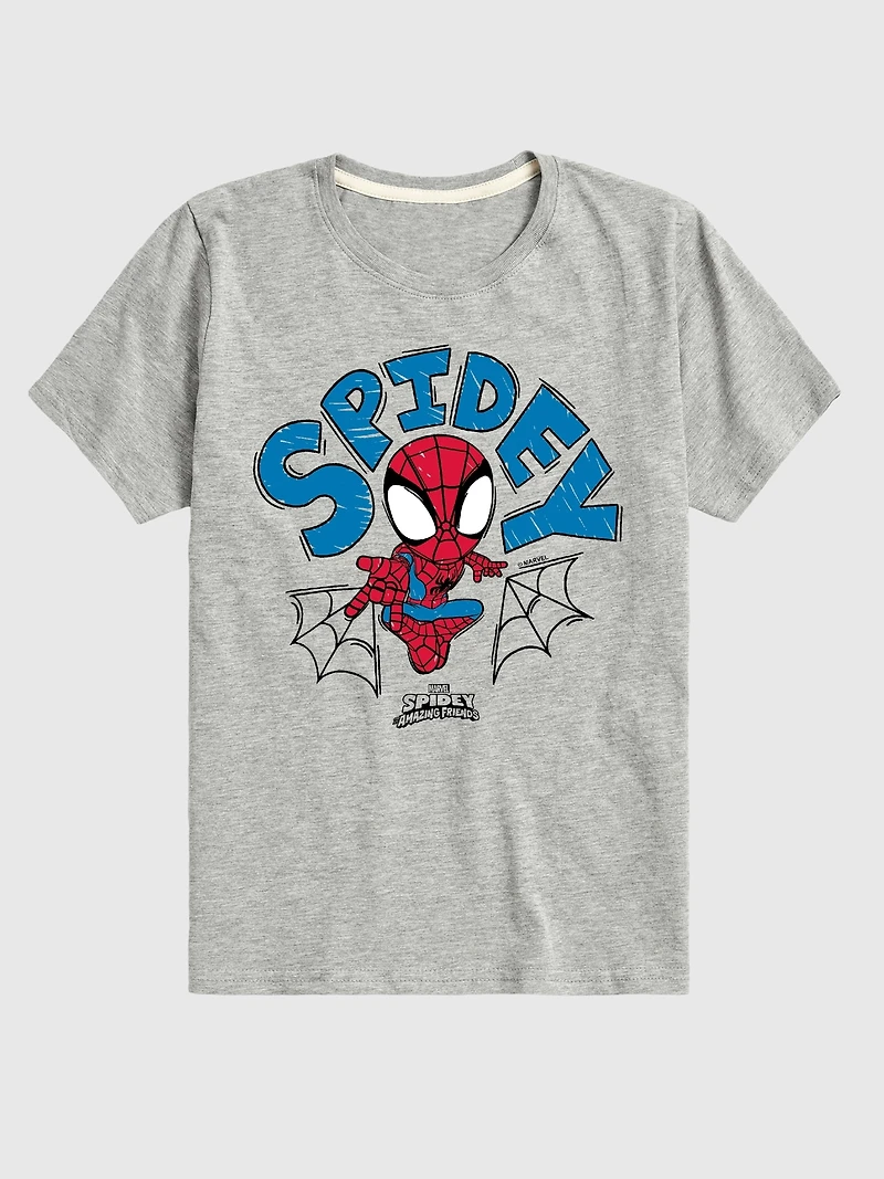 Toddler Marvel Spidey Doodle Short Sleeve Graphic Tee