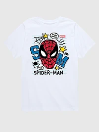 Toddler Marvel Scribbled Spider-Man Short Sleeve Graphic Tee