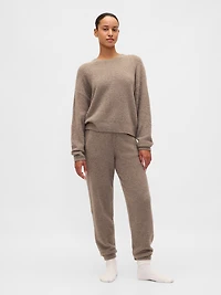 CashSoft Boucle Relaxed Crewneck Top