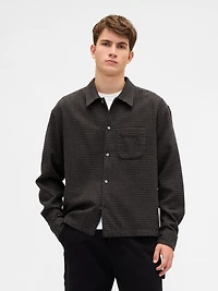 Organic Cotton Relaxed Flannel Shirt