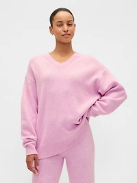 CashSoft Oversized V-Neck Sweater