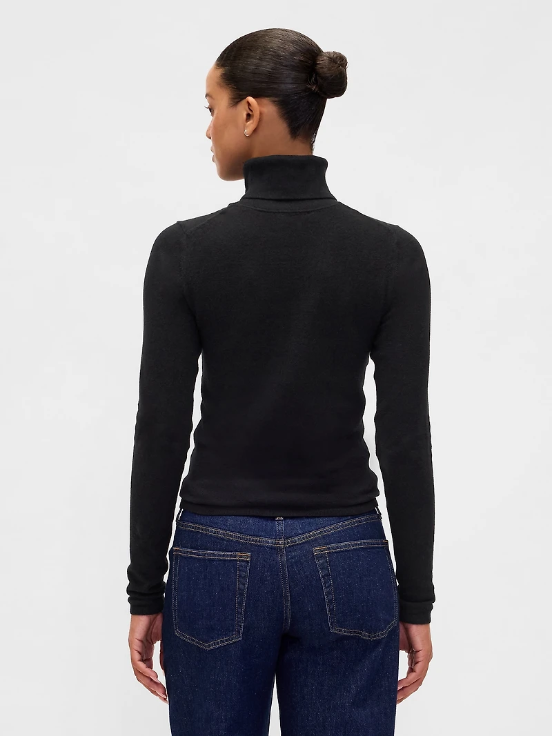 CashSoft Stretch Turtleneck Sweater