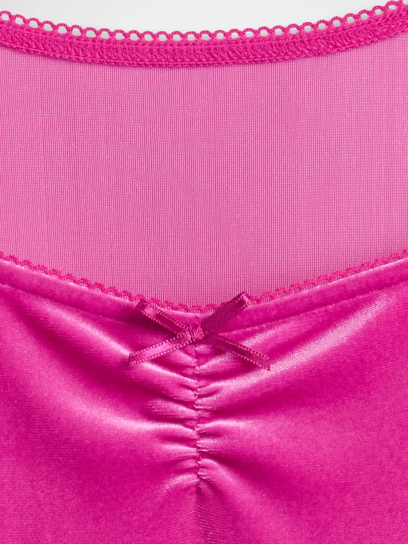 Kids Velvet Empire Waist Dress