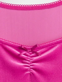 Kids Velvet Empire Waist Dress