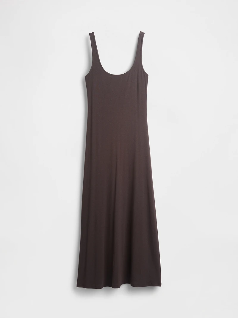 Modern Square-Neck Maxi Dress