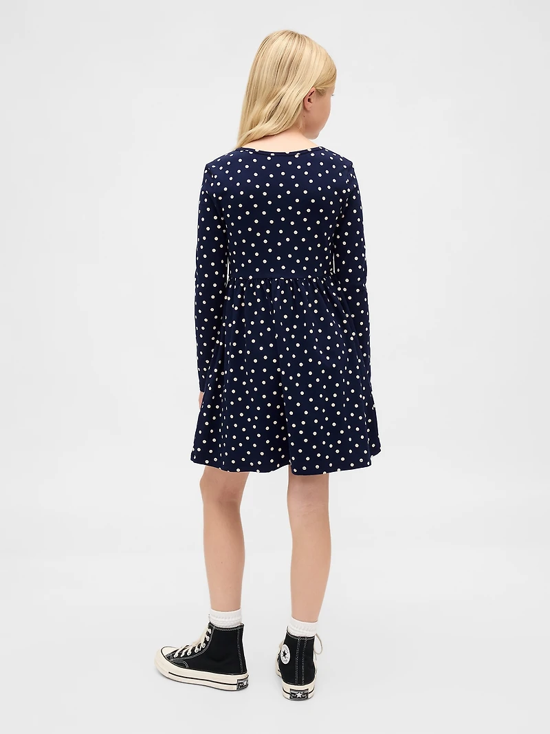 Kids Jersey Square-Neck Dress