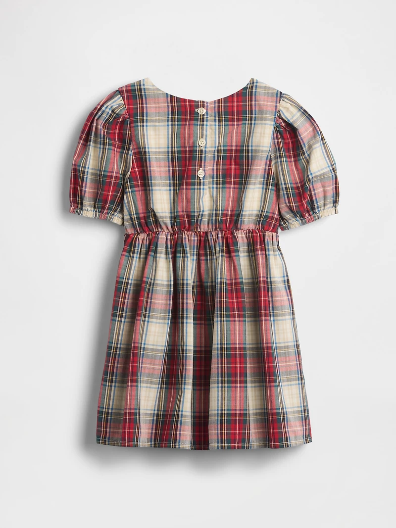 Baby & Toddler Puff-Sleeve Bow Dress