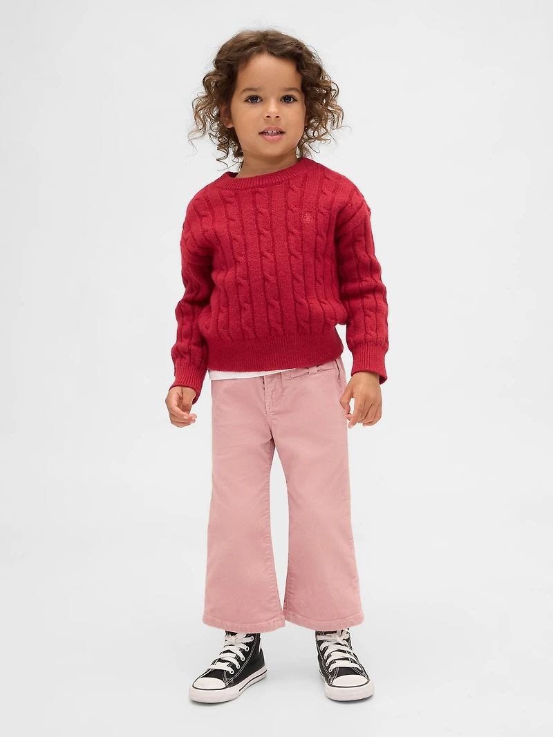 Baby & Toddler Velvet Bow Stride Jeans