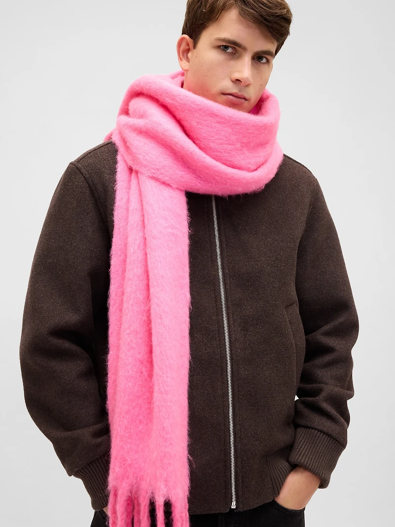 Brushed Fringe Scarf