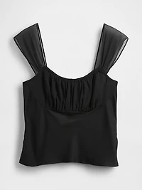 Mixed Media Crop Top