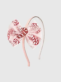 Sweet Wink Candy Cane Confetti Christmas Tulle Bow Headband