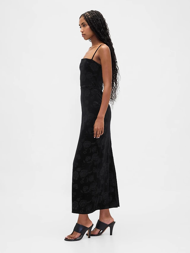 Saylor Sleeveless Embellished Square-Neck Maxi Dress at MarketFair Shoppes  in Princeton, NJ
