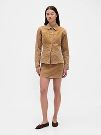 Corduroy Mini Skirt